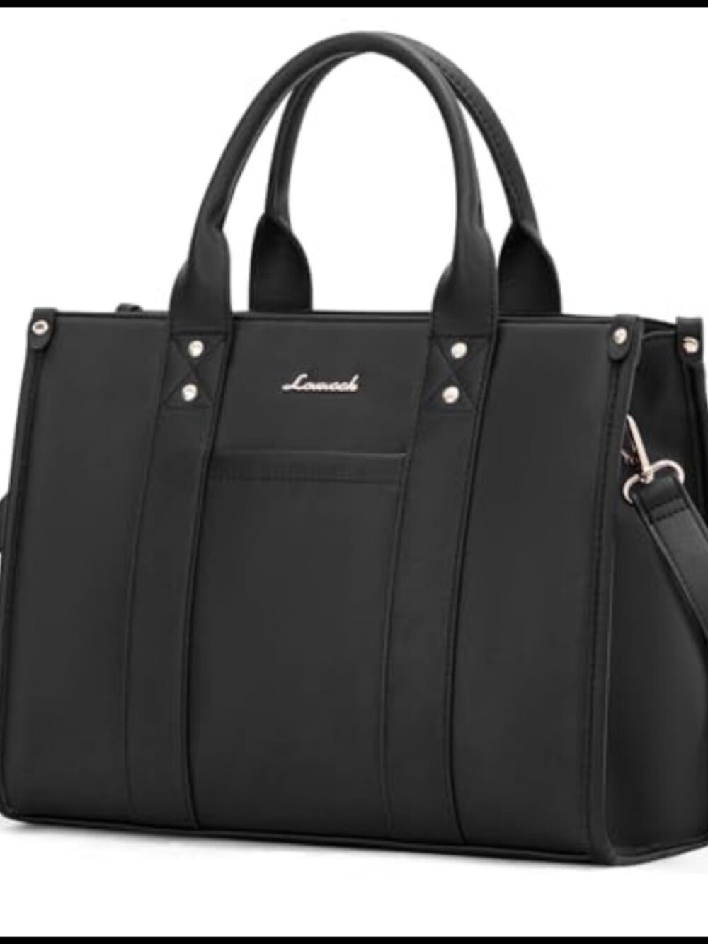Satchel Purse Leather Tote Bag with Zipper & Crossbody Strap